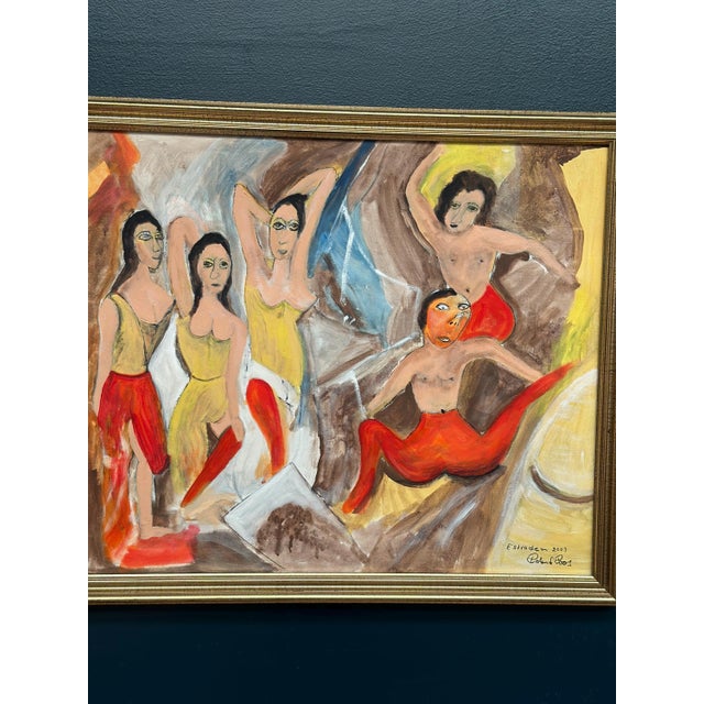 Roland Roos, Estraden, 2003, Oil Painting on Canvas, Framed For Sale - Image 16 of 18