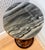 Vintage Baluster Turned Wood Pedestal Accent Table With Gray Marble Top For Sale - Image 9 of 10