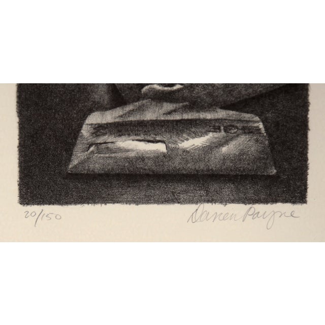 1990s Newspapers on the Table - Still Life Etching on Heavy Paper by Darien Payne For Sale - Image 5 of 5