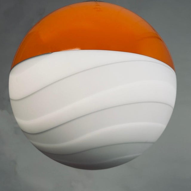 Glass Premium Pendant Light from Mariana Iskra, 1980s For Sale - Image 15 of 18