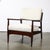 Pair of Mid-Century Modern Walnut Armchairs With Off-White Textural Upholstery For Sale - Image 4 of 18