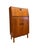 1950s 1950s Vintage Mid Century Modern Teak Wood Petite Flip Top Cocktail Table Bar Cabinet Uk Import For Sale - Image 5 of 11