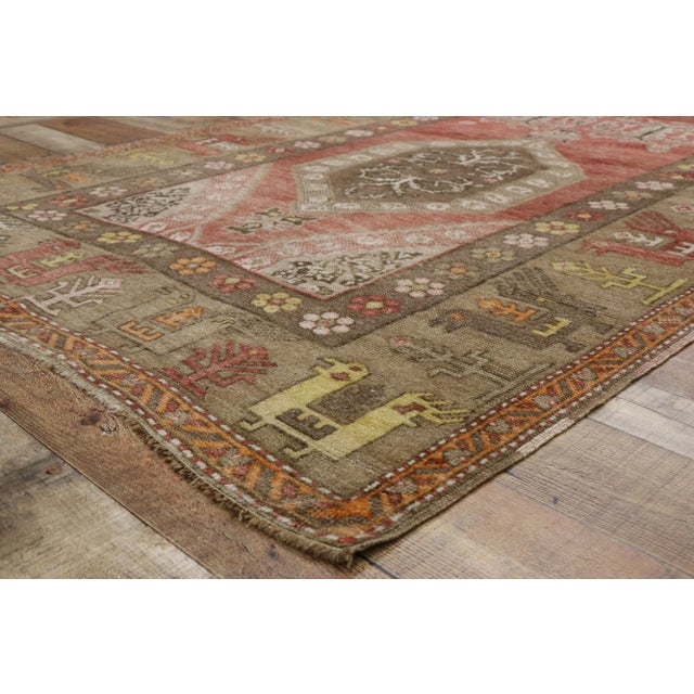 Vintage Turkish Oushak Gallery Rug - 4'10 X 13'10 For Sale In Dallas - Image 6 of 10