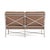 Brown Jordan Brown Jordan Venetian Armless Loveseat, Dove frame with Fusion Clay fabric For Sale - Image 4 of 11
