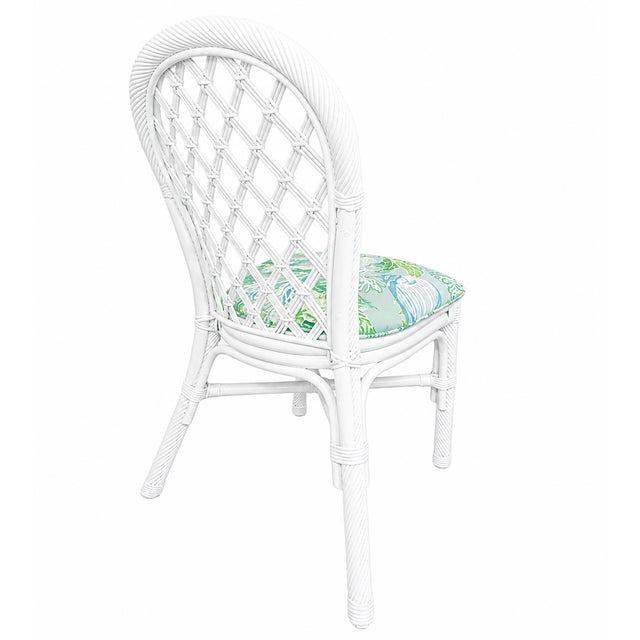 Wood Rattan Dining Set - Set of 5 For Sale - Image 7 of 9