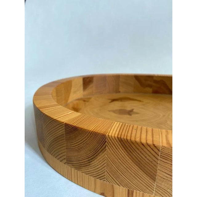A large handcrafted oval bowl made out of pine in Sweden during the early 1970s. In very good condition. Excellent for...