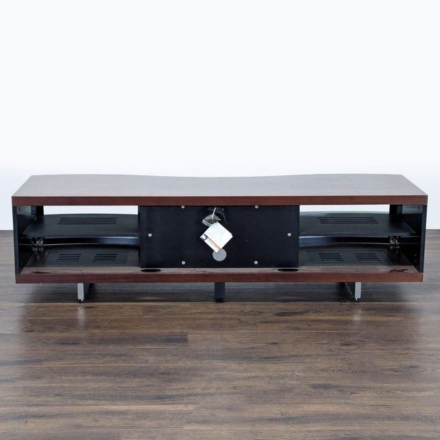 Bdi Ola Chocolate Curved Tv Cabinet For Sale In San Francisco - Image 6 of 8