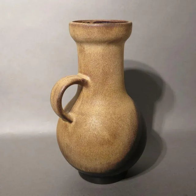 1970s Ceramic Handle Vase by Fridegart Glatzle for Karlsruher Majolika, 1978 For Sale - Image 5 of 6