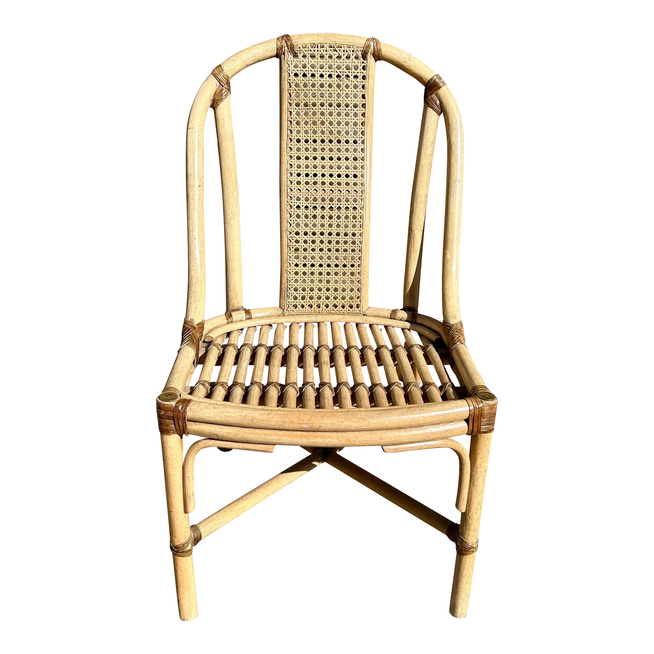 1980s Vintage Shirley Brackett Drexel Heritage Collection Bamboo