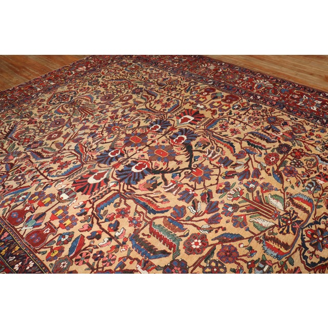 Textile Antique Zabihi Collection Persian Bakhtiari Rug - 11' x 12'2" For Sale - Image 7 of 12