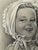 Original graphite pencil drawing by American artist and illustrator Theodore E. Schrock (1879–1952), depicting a smiling...