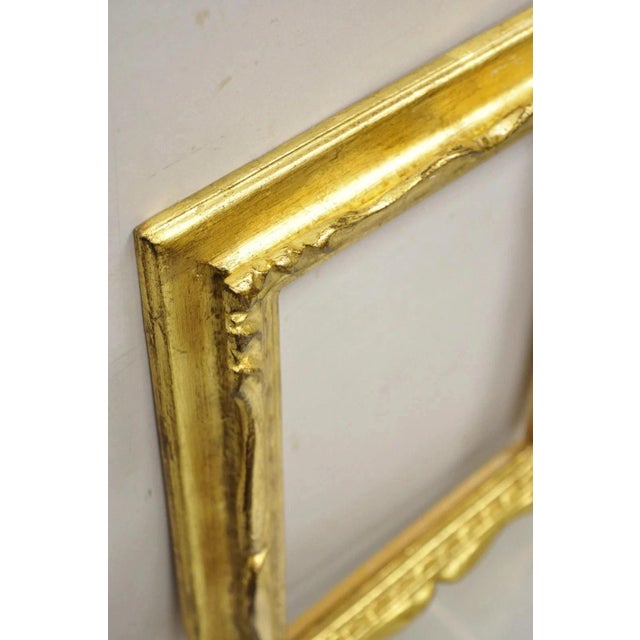 Vintage Italian Hollywood Regency Gold Gilt Wood 14 X 12 Art Picture Frame For Sale In Philadelphia - Image 6 of 12