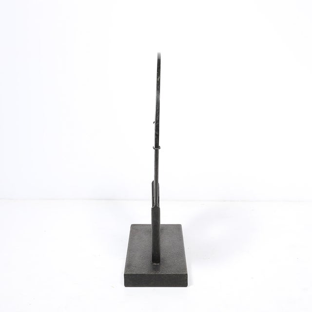 Mid 20th Century Mid-Century Modernist Bi-Disc Sculpture in Black Sandstone by Holly Hunt For Sale - Image 5 of 13