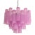 Spectacular Fucsia “Tronchi” Murano Glass Chandelier D60 For Sale
