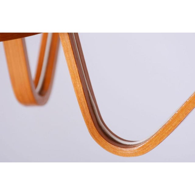 1960s Mid-Century Chandelier in Beech and Glass from Dřevo Humpolec, Czech, 1960s For Sale - Image 5 of 13