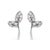Embrace the whisper of luxury with these exquisitely crafted earrings, each shaped into a slender leaf from luminous 925...
