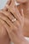 Contemporary Contemporary Natural Diamond Wide Band Bombe Ring in 14k Solid Gold Size 9 For Sale - Image 3 of 17