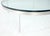Nicos Zographos Bauhaus 3/4" Thick Glass Top Round Stainless Steel Base Coffee Center Table For Sale - Image 4 of 10