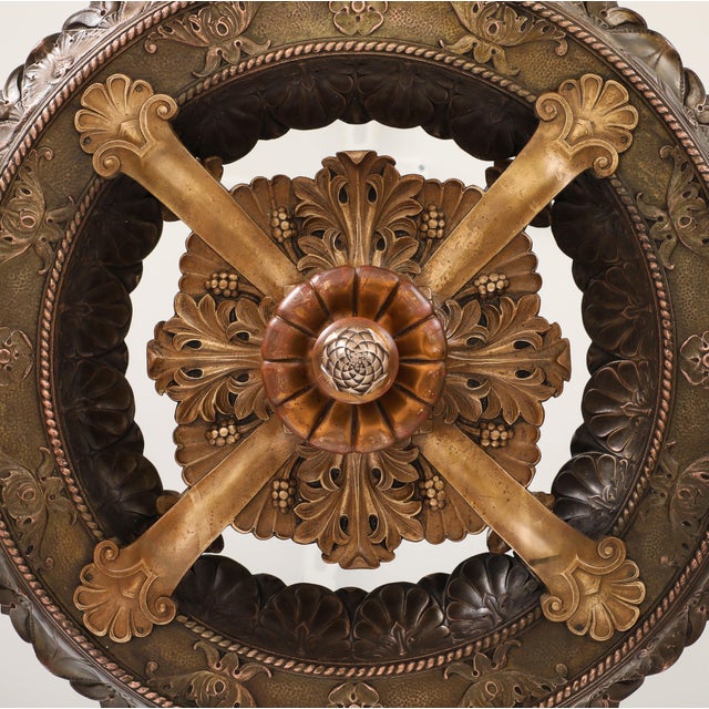 1930's French Bronze Chandelier For Sale In New York - Image 6 of 18