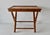 Vintage French Style Handcrafted Rectangle Bamboo Serving Folding Table Center Table X-Base Mid-Century For Sale - Image 10 of 14