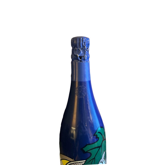 Glass Vintage 1985 Taittenger Collection Featuring a Pop-Art Screenprint Designed by American Artist Roy Lichtenstein For Sale - Image 7 of 9