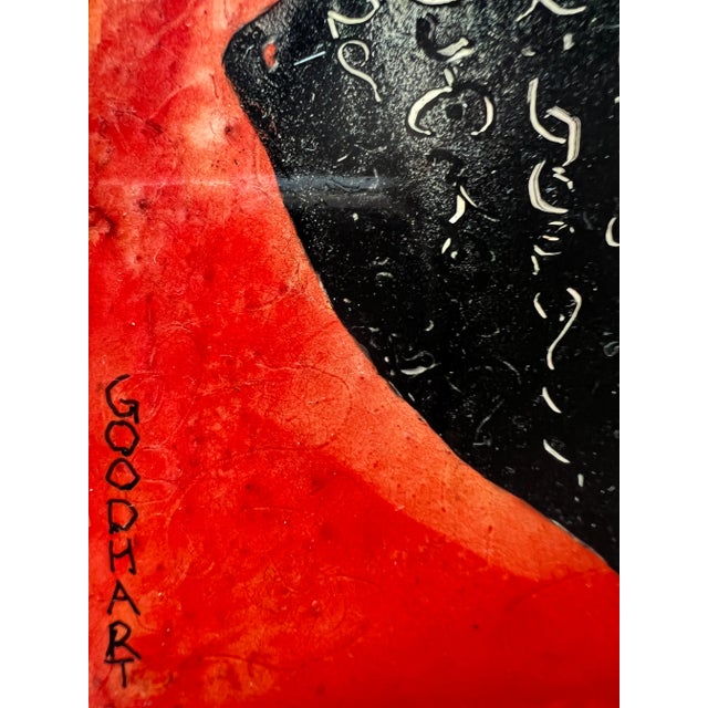 Contemporary Still Life Contemporary Mixed-Media Painting "Black Etched Vessel" For Sale - Image 3 of 9