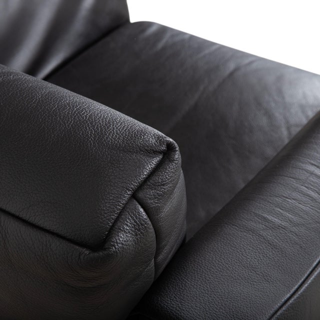 250 Leather Armchair Black by Rolf Benz For Sale - Image 5 of 14