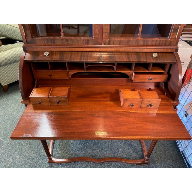 Tall Vintage RollTop Secretary Desk Final Markdown Chairish