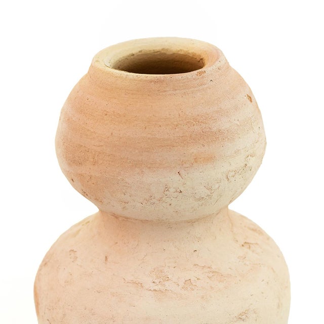Unglazed Terracotta Stacked Sphere Vase | One of a Kind For Sale - Image 9 of 11