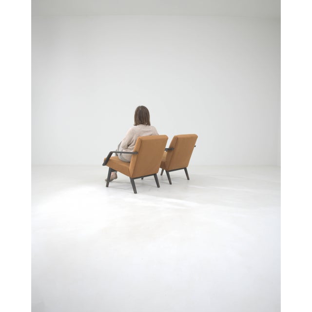 1960s 1960s Czechia Upholstered Armchairs - A Pair For Sale - Image 5 of 18