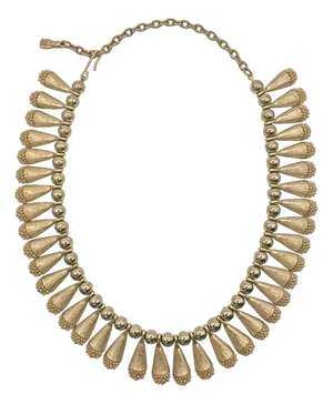 Vintage Egyptian Revival Bib Collar Necklace