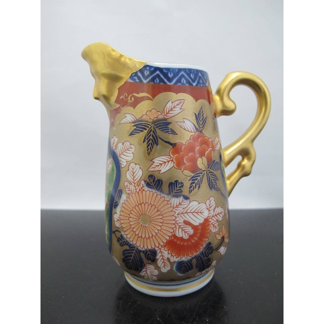Early 20th Century Kisen Kiln Japanese Imari Gokunishiki Porcelain Face Spout Creamer Pitcher For Sale - Image 5 of 9