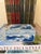 A charming vintage blue and white porcelain trinket box featuring hand-painted landscape scenes on all sides and the lid....