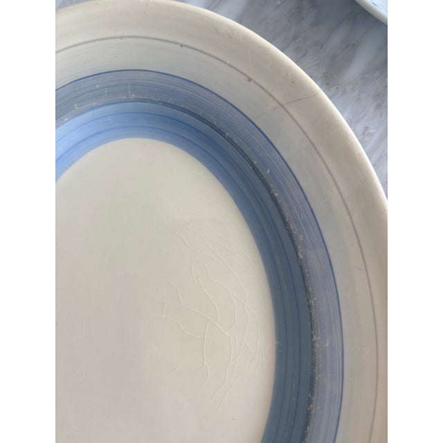 Ceramic Shades of Blue French Country Hanging Plate Curation-Set of 11 For Sale - Image 7 of 16