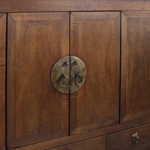 Large Walnut Storage Cabinet For Sale - Image 4 of 7