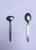 Metal Mid-Century Modern Stainless Steel Baby / Infant Feeding Spoons - Set of Two For Sale - Image 7 of 13