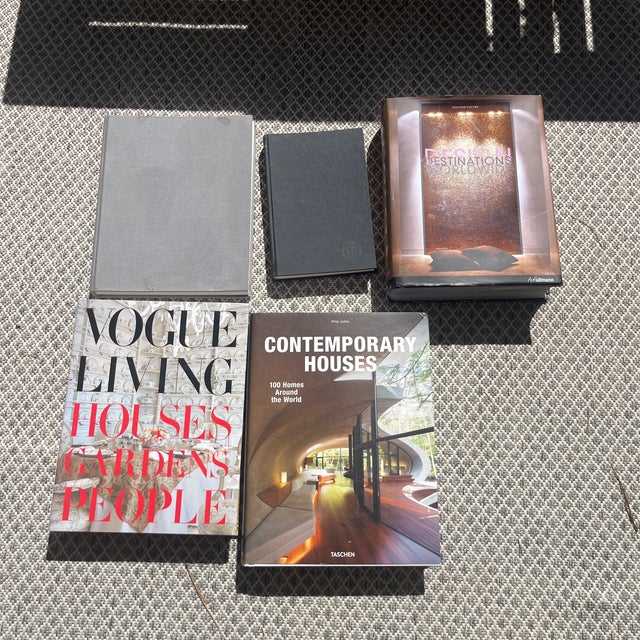 12-Piece Designer Coffee Table Book Collection — Interior Design, Architecture, Vogue Living & Gardens For Sale In Nantucket - Image 6 of 9