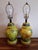 Italian Faenza Garofano Pottery Lamp Pair For Sale - Image 11 of 11