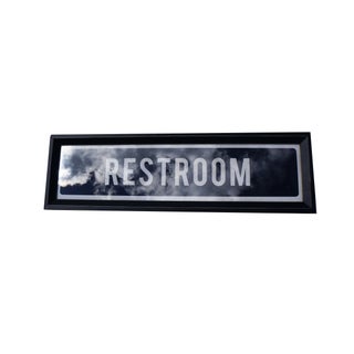 Framed Restroom Sign For Sale