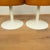 Tulip Stool with Metal Base and Faux Leather Upholstery, 1950s For Sale - Image 3 of 8