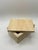 Contemporary Minimalist Solid Travertine Lidded Decorative Box For Sale - Image 3 of 5