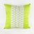 Green Embroidered Accent Pillow With Infinity Pattern For Sale - Image 9 of 9