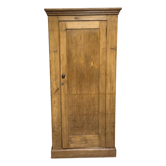 Antique Pine Single Door Cupboard From England For Sale