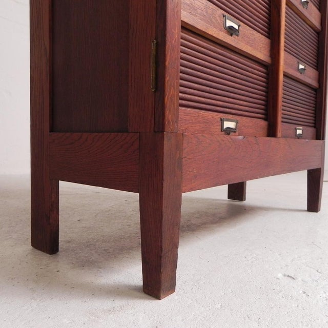 Roller Shutter Cabinet, 1930s For Sale - Image 14 of 18