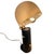 Mushroom Table Lamp with Black Plastic Base and Adjustable White Acrylic Shade from Fuder For Sale - Image 4 of 8