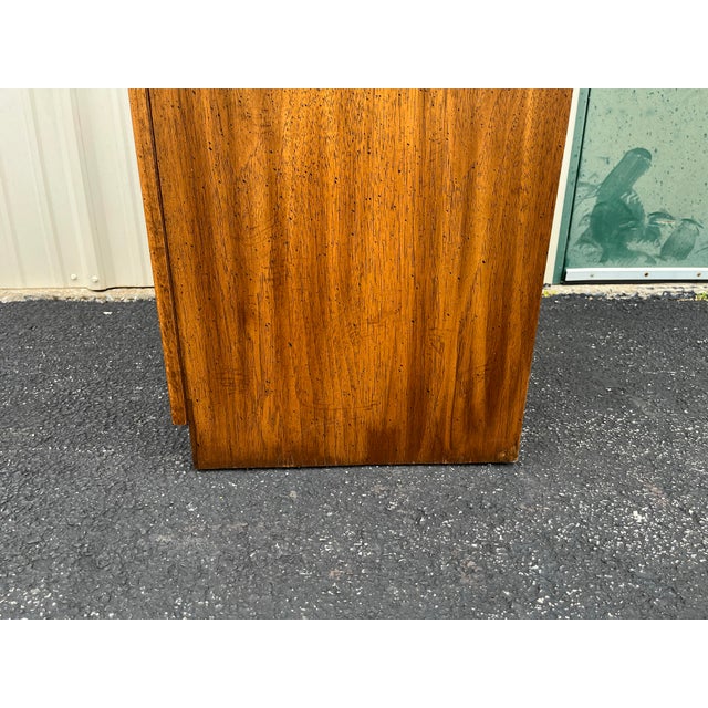 Mid 20th Century Dixie Brutalist Walnut Nightstands- A Pair For Sale - Image 12 of 12