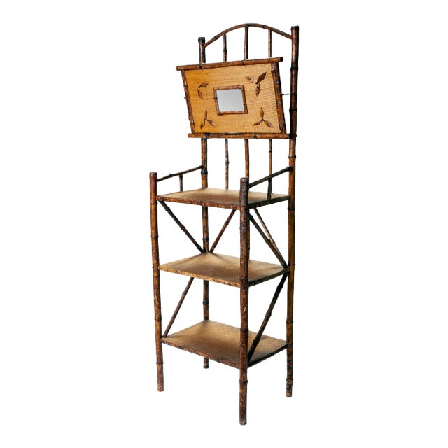 Late 19th Century Handmade English Bamboo Étagère For Sale