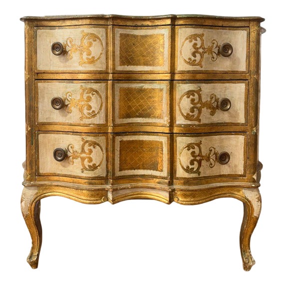 Antique Hand Painted Venetian Commode, 1900s For Sale