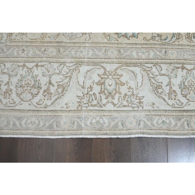 Textile 1970s Vintage Persian Handknotted Wool Orange Oversize Area Rug For Sale - Image 7 of 11