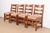 L. & J. G. Stickley Antique Mission Oak Arts & Crafts Ladder Back Dining Chairs, Set of Four For Sale - Image 12 of 12